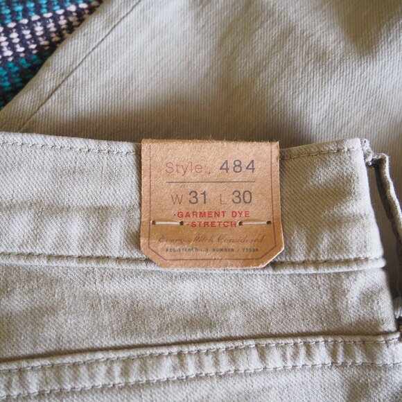 NWT J. Crew 484 Slim-Fit Garment Dyed Green Pant sz W31 L30 - Picture 8 of 8